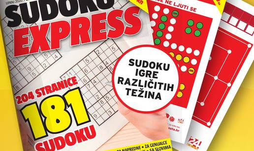 Uz novi Sudoku Express na poklon društvene igre "Čovječe ne ljuti se" i "Mlin"