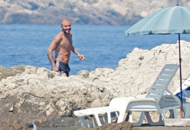 ARHIVA - 2023. David Beckham uživa u moru kod Lopuda