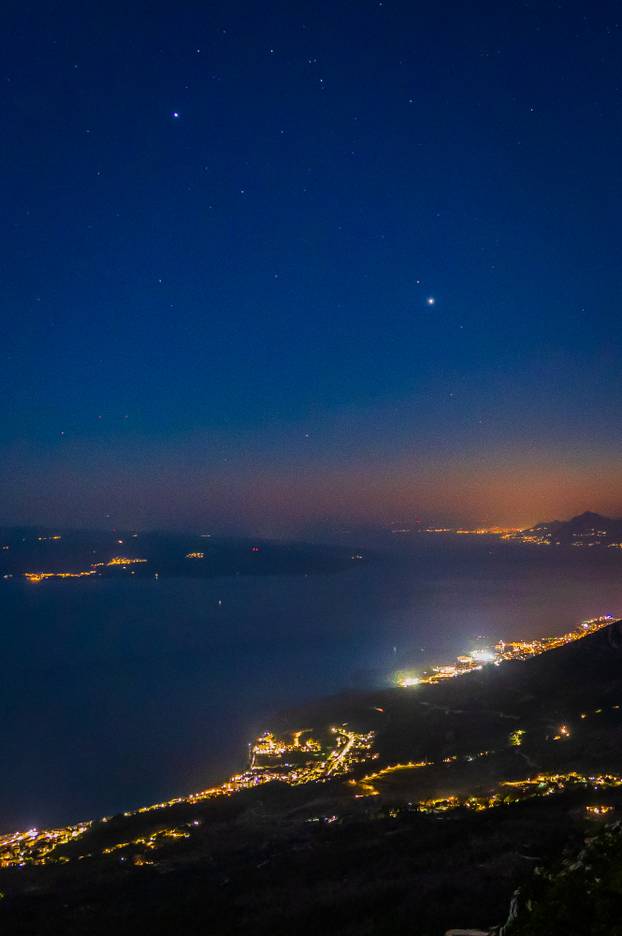 Venera i Jupiter iznad Jadrana