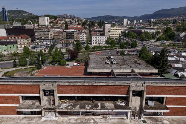 Sarajevo: Pogled iz zraka na dvoranu Skenderija