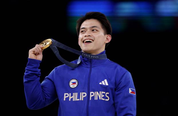 Artistic Gymnastics - Men's Vault Victory Ceremony