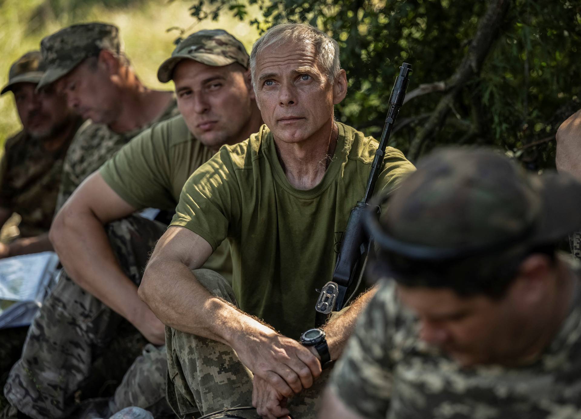 Sappers of the Armed Forces of Ukraine take part in a training, amid Russia's attack on Ukraine, in Donetsk region