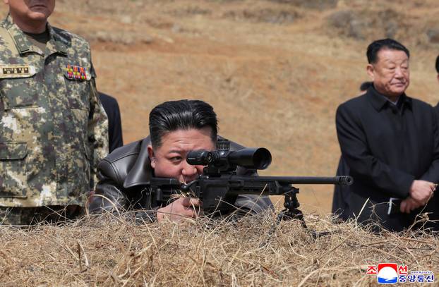 North Korea leader Kim Jong Un visits military training base