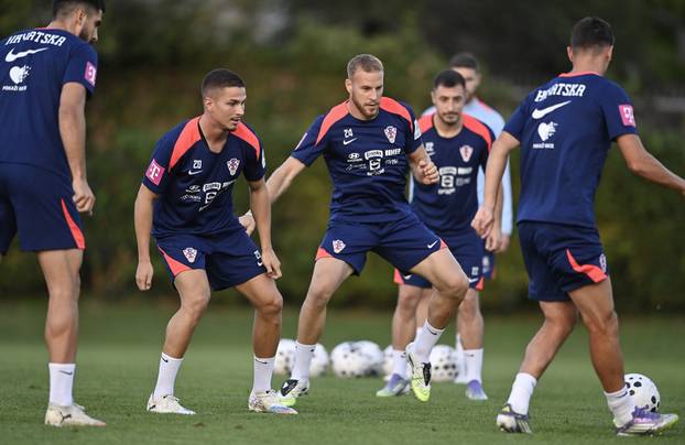 Zagreb: Trening nogometaša hrvatske nogometne reprezetacije