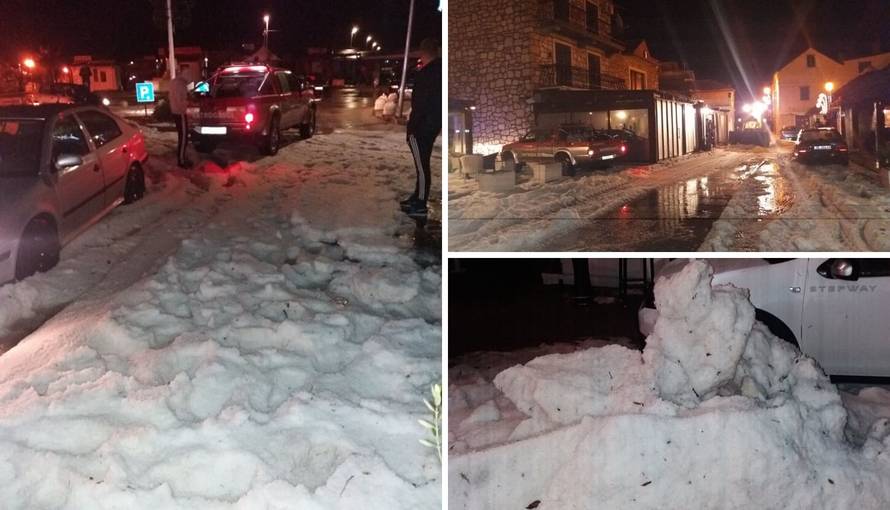 Tuča je pogodila Jadran: 'Aute smo morali izvlačiti bagerima'