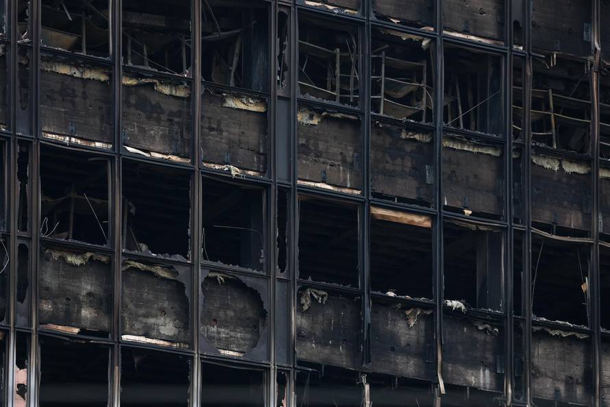 Zagreb: Vjesnikov neboder tjedan nakon požara, očevid je u tijeku