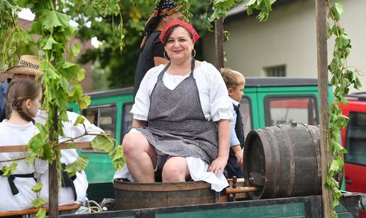 FOTO Evo kako je to nekad bilo: U Murskom Središću oživjeli stare običaje berbe grožđa