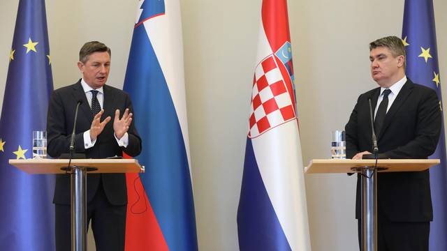 Zagreb: Zoran Milanović i Borut Pahor nakon sastanka dali su izjave za medije 
