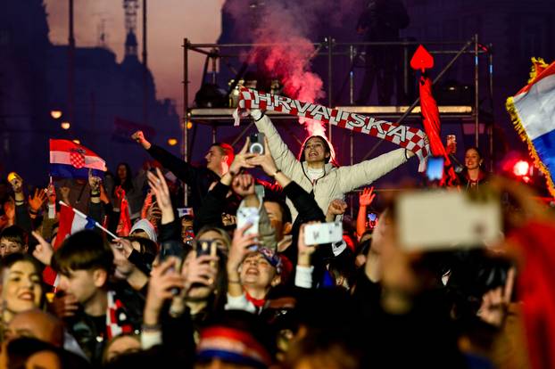 Zagreb: Marko Perković Thompson nastupio na svečanom dočeku hrvatske rukometne reprezentacije