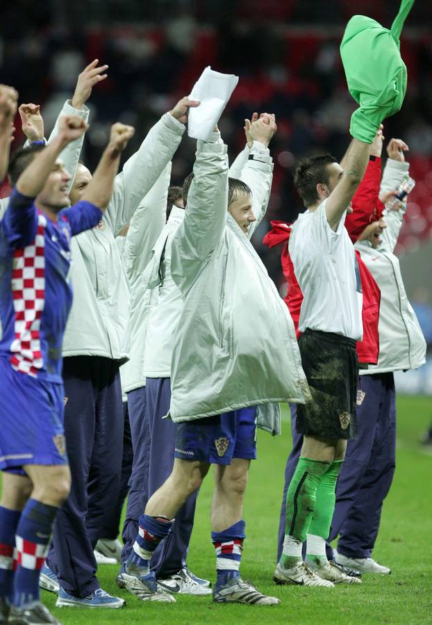 ARHIVA - 21.11.2007. Hrvatska nogometna reprezentacija na Wembleyju pobijedila Englesku 3-2