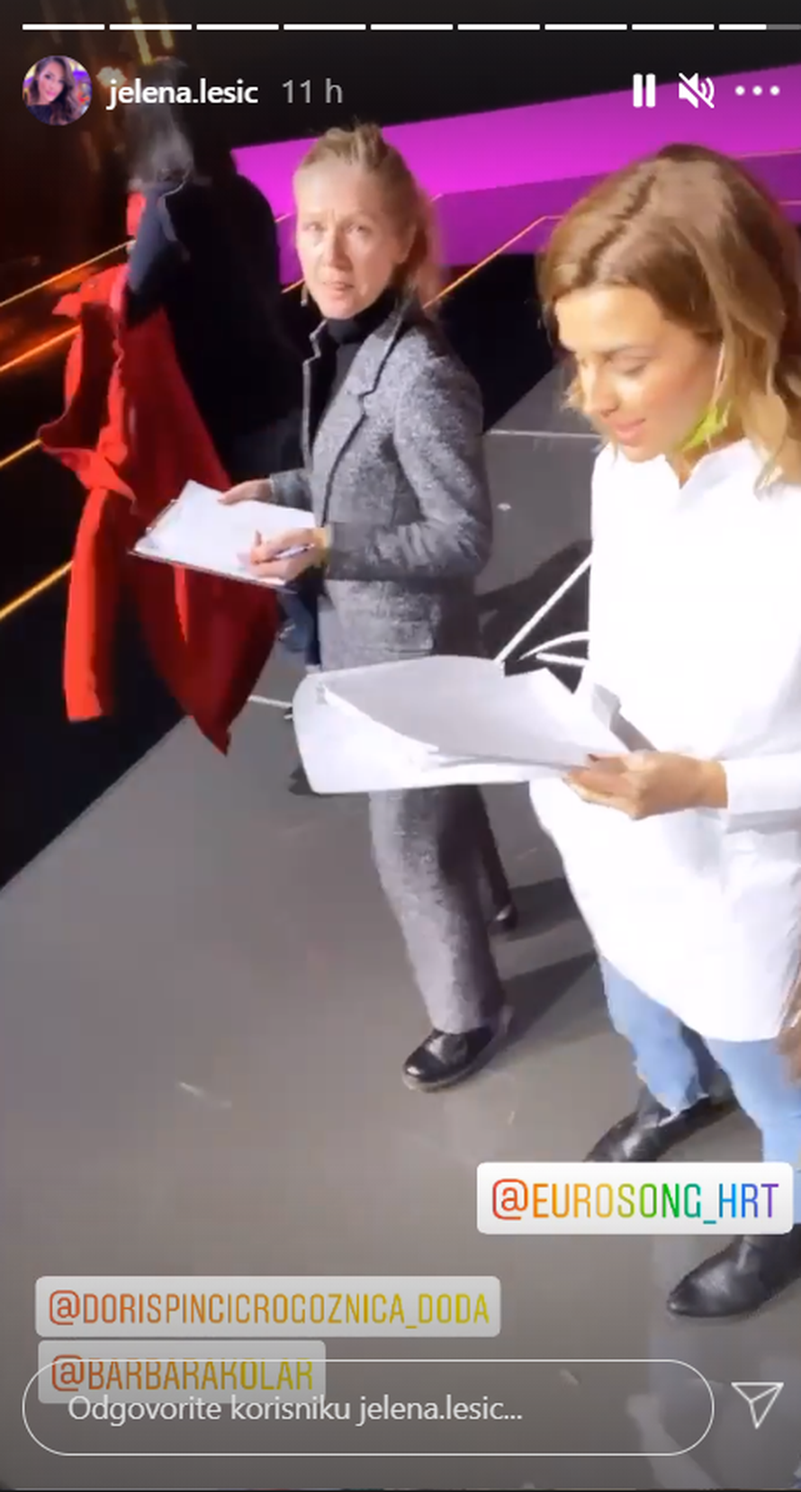 Zadnje pripreme za Doru: Kolar došla bez šminke, Lešić snimala