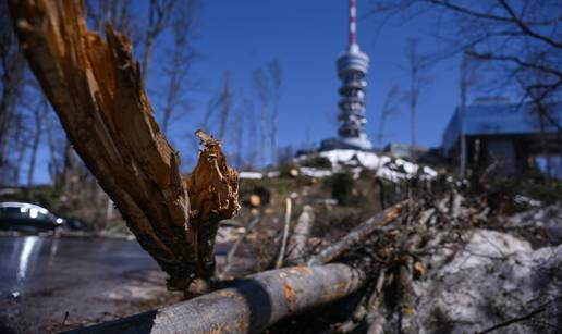 FOTO TU&Zcaron;NI PRIZORI Pogledajte posljedice oluje na Sljemenu