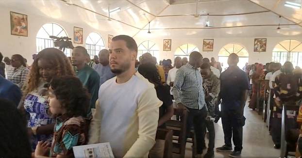 Convicted cocaine smuggler Jos Leijdekkers attends a church service in Tihun