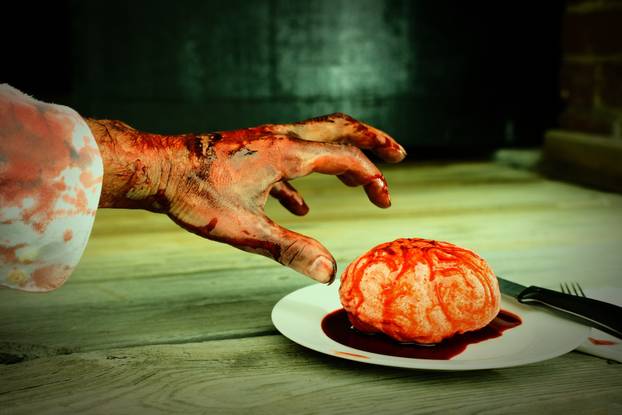 Zombie Brains Dinner Concept