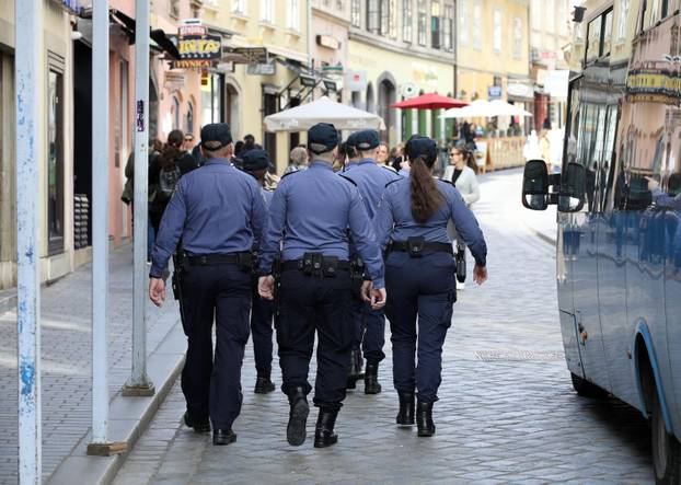 Zagreb:  Jako policijsko osiguranje u centru grada uoči večerašnje utakmice Dinamo - Viktoria Plzen
