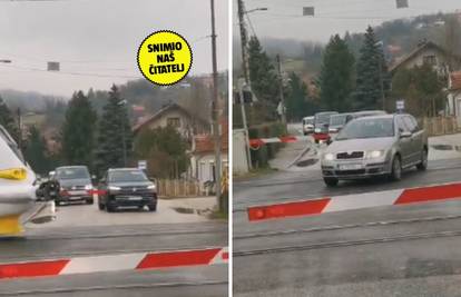 ŠOKANTNA SNIMKA! Rampa je u Zaprešiću spuštena, oni prolaze prije vlaka! Policija ima video