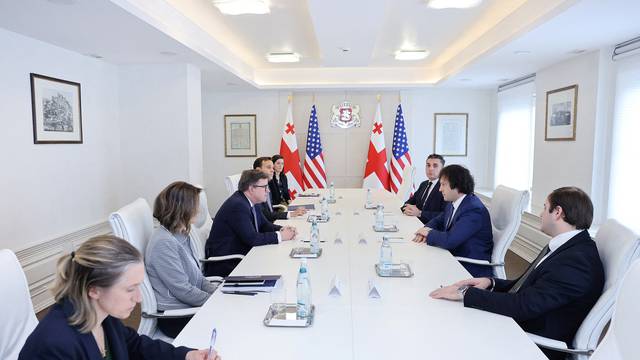 Georgian PM Kobakhidze meets with U.S. senior official O'Brien amid protests in Tbilisi