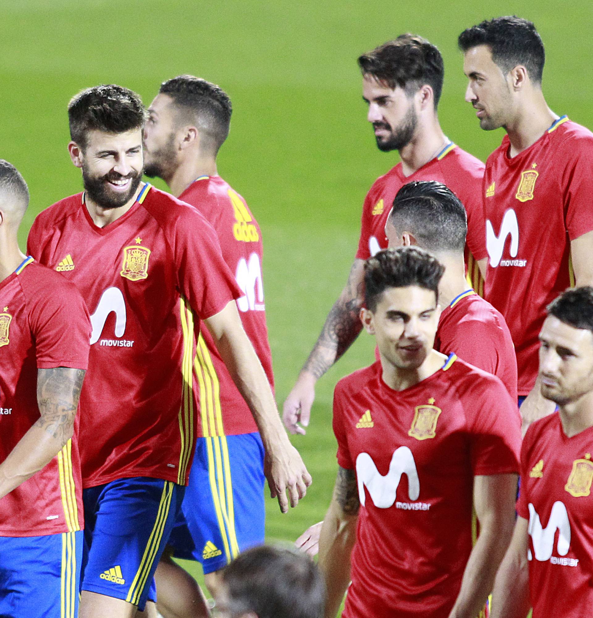 SPAIN NATIONAL FOOTBALL TEAM TRAINING SESSION.