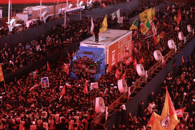 Slain Iranian Supreme Leader's funeral procession in Karbala