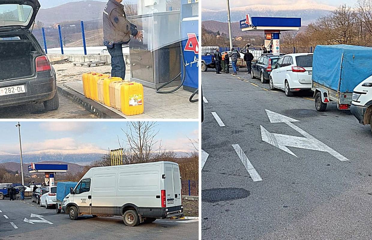 Gužve na benzinskima zbog najavljenog poskupljenja: 'Ljudi stoje u redovima s kanisterima'