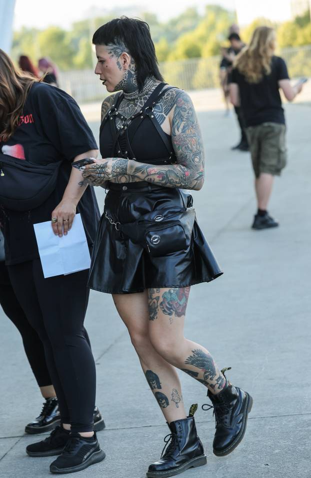 Zagreb: Atmosfera oko Arene uoci koncerta Marilyna Manson.