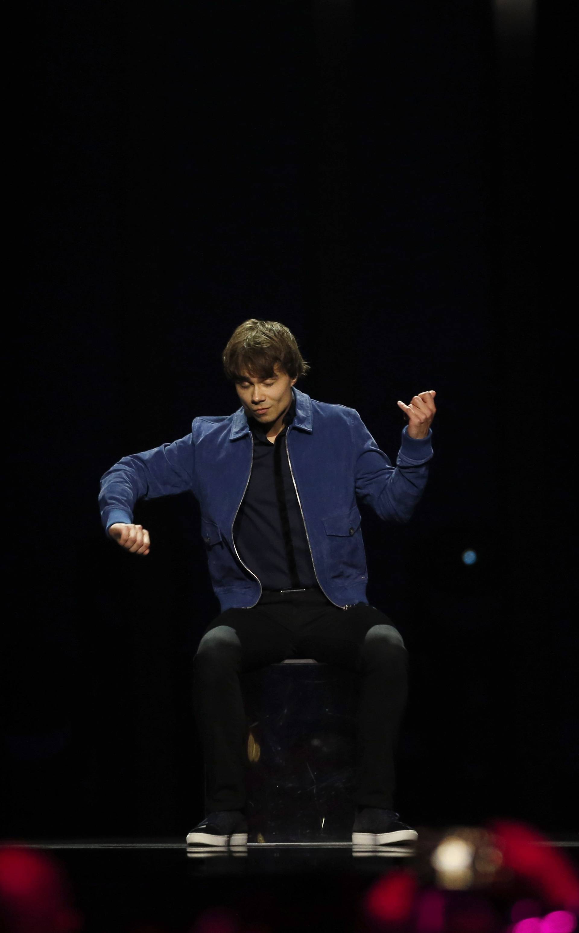 Norwayâs Alexander Rybak performs âThatâs How You Write a Songâ during the Semi-Final 2 for Eurovision Song Contest 2018 in Lisbon