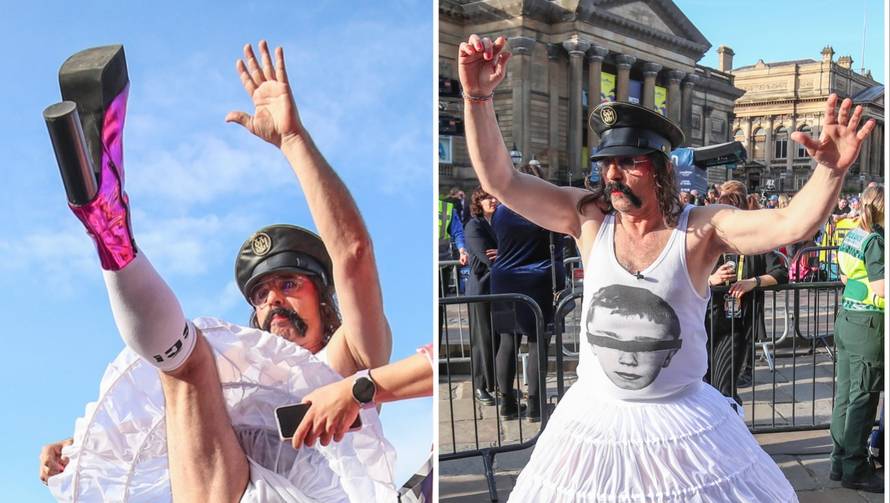 FOTO Kakva fleksibilnost! Mrle je u suknji dizao noge visoko