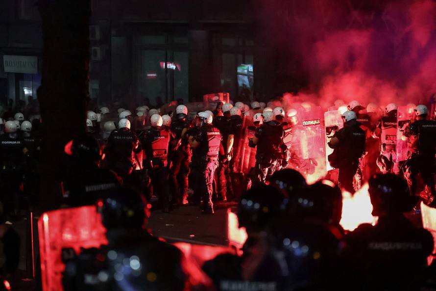 Anti-government protest in Belgrade