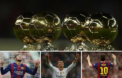 Tko će osvojiti Zlatnu loptu? Leo Messi, Neymar ili Ronaldo
