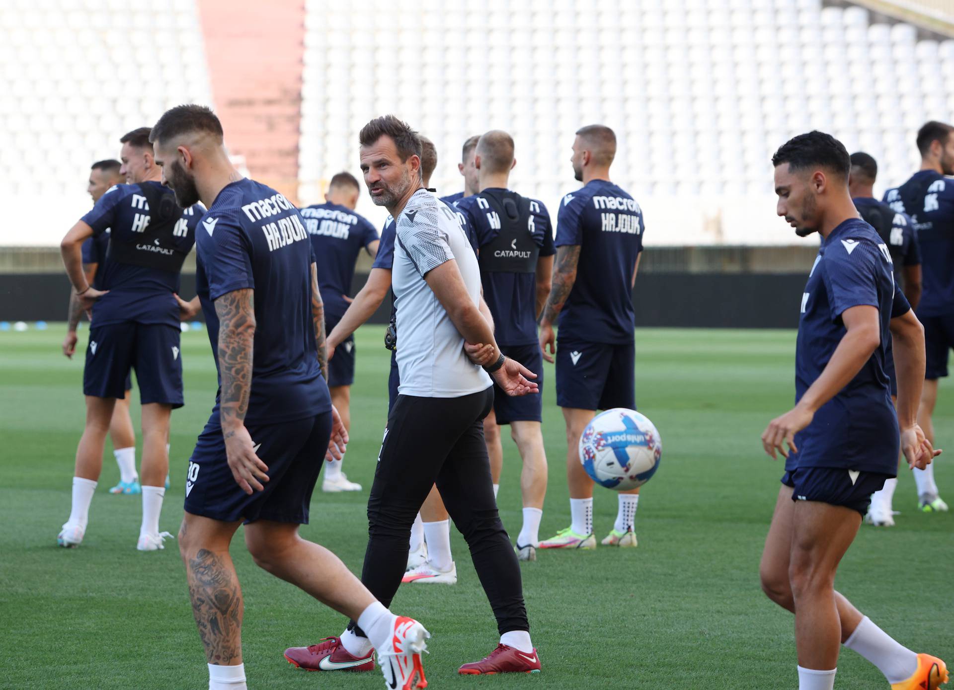 Split: Nogometaši Hajduka odradili trening uoči utakmice protiv PAOK-a