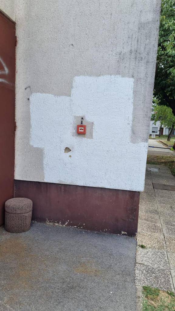 Grafite s ustaškim porukama u Velikoj Gorici ekspresno uklonili