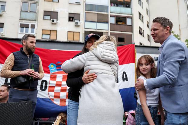 Zagreb: Doček najbolje svjetske slalomašice Zrinke Ljutić u njezinom kvartu Sloboštini