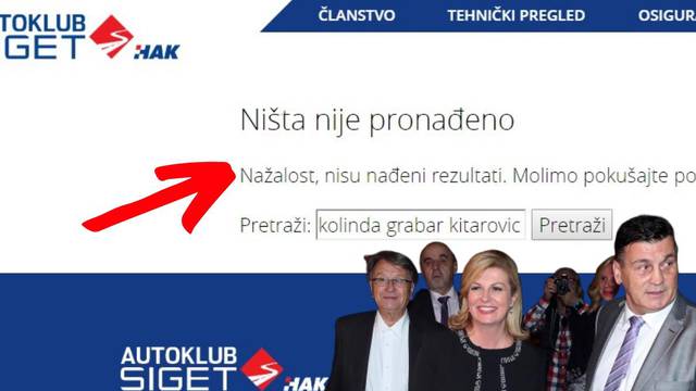 S weba Škarinog Autokluba su nestale fotke Kolinde, vijesti...