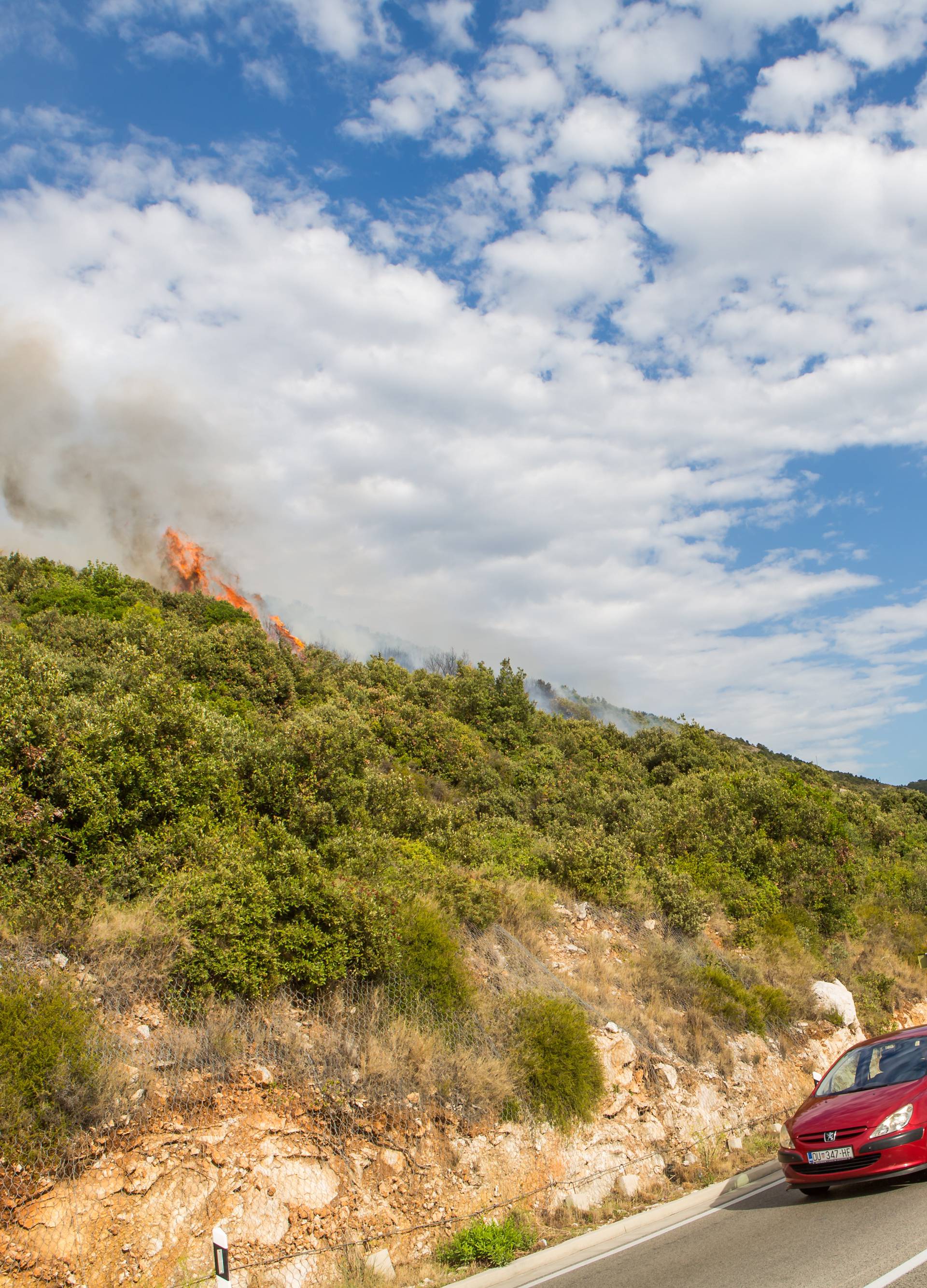 Na brdu Lozice kod Dubrovnika planuo požar, lokaliziran je