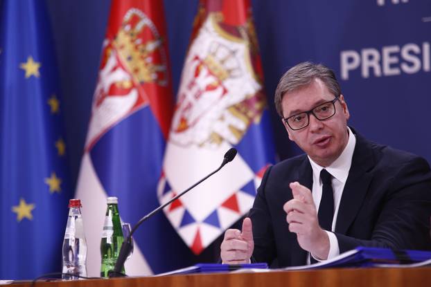 Beograd: Srpski predsjednik Aleksandar Vučić obratio se medijima nakon brojnih optužbi prema Hrvatskoj