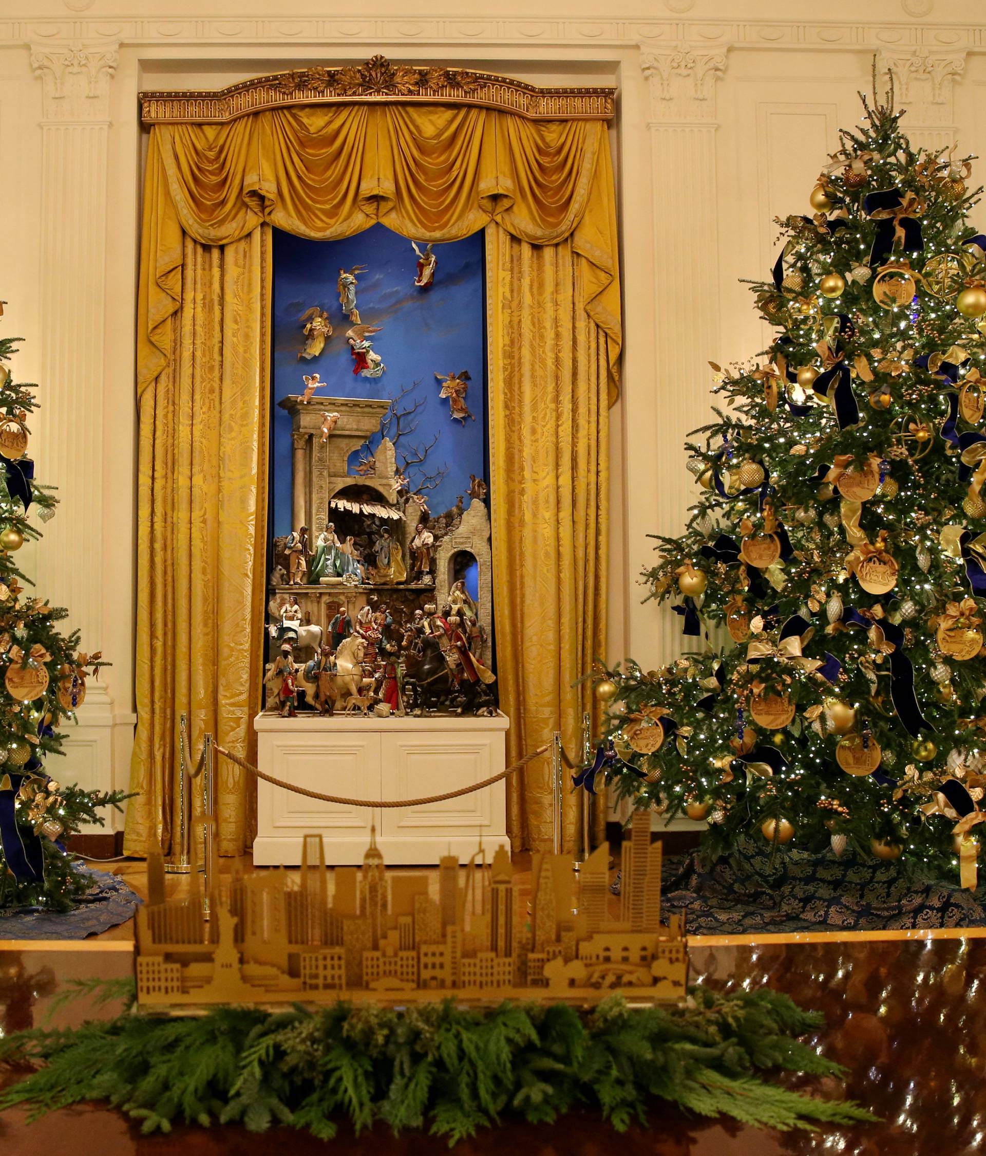 Christmas Press Preview at the White House in Washington