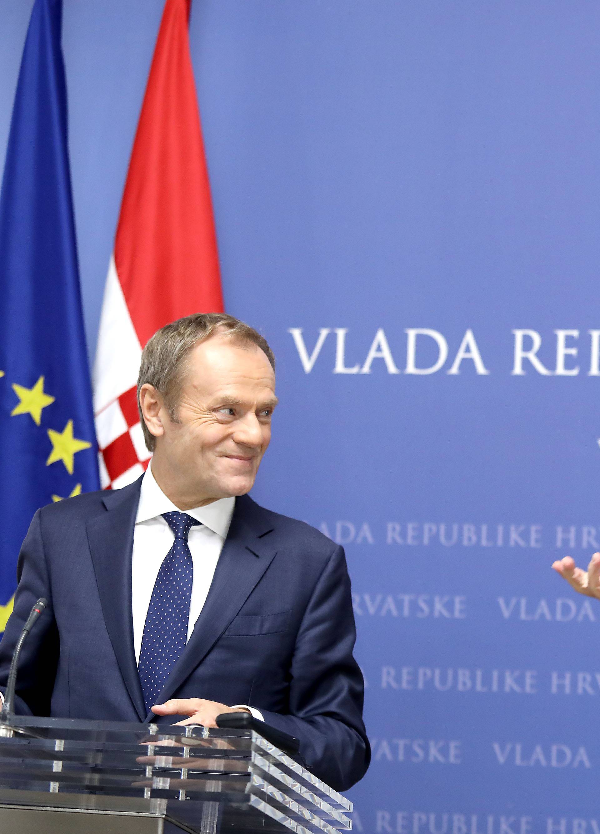 Zagreb: Andrej Plenković i Donald Tusk dali izjavu medijima nakon sastanka