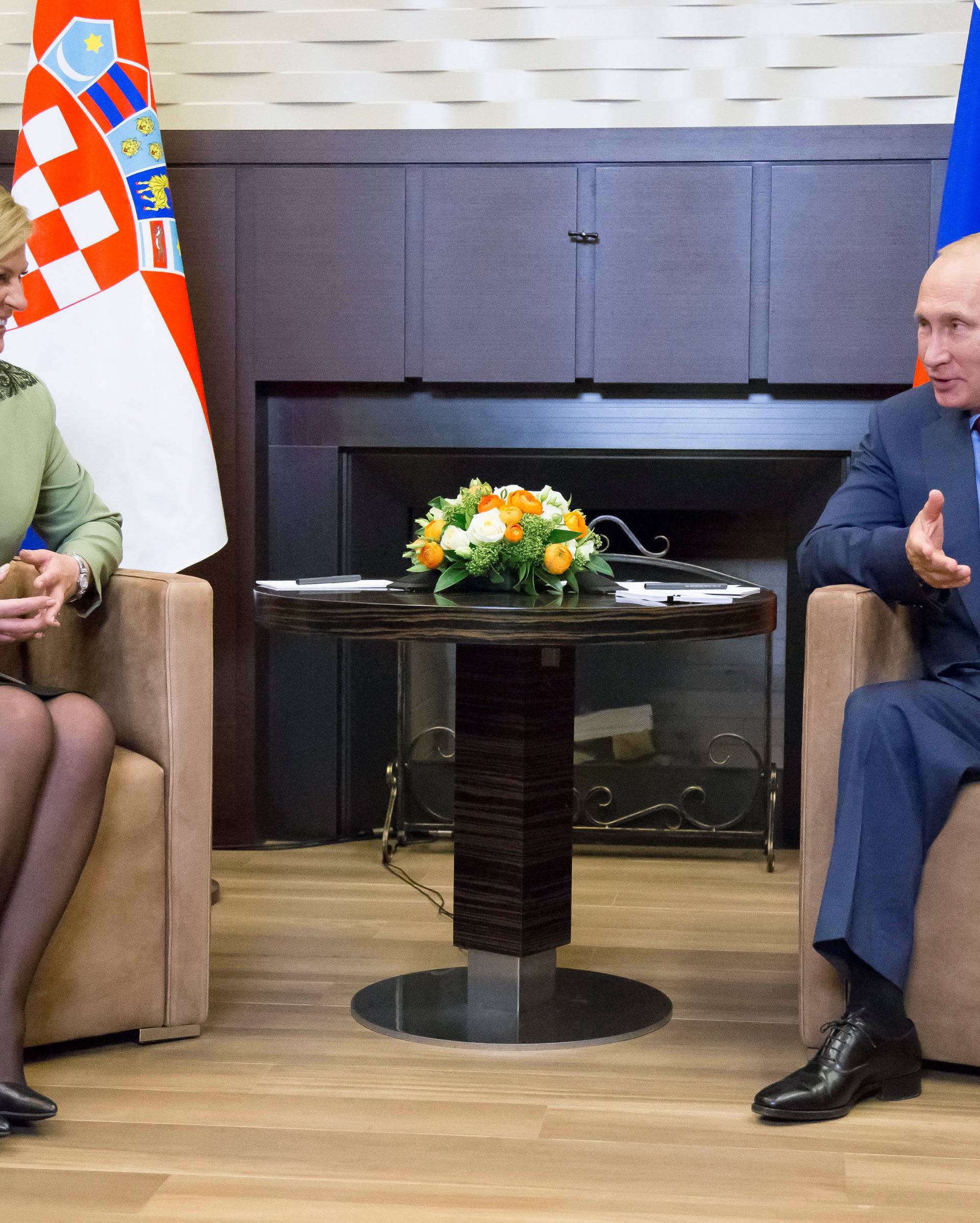 Putin meets with Croatian President Kolinda Grabar-Kitarovic in Sochi