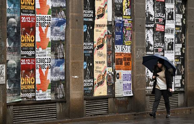 Zagreb se probudio okupan kišom