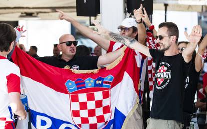 Hrvatski navijači uoči večerašnje utakmice protiv Slovenije