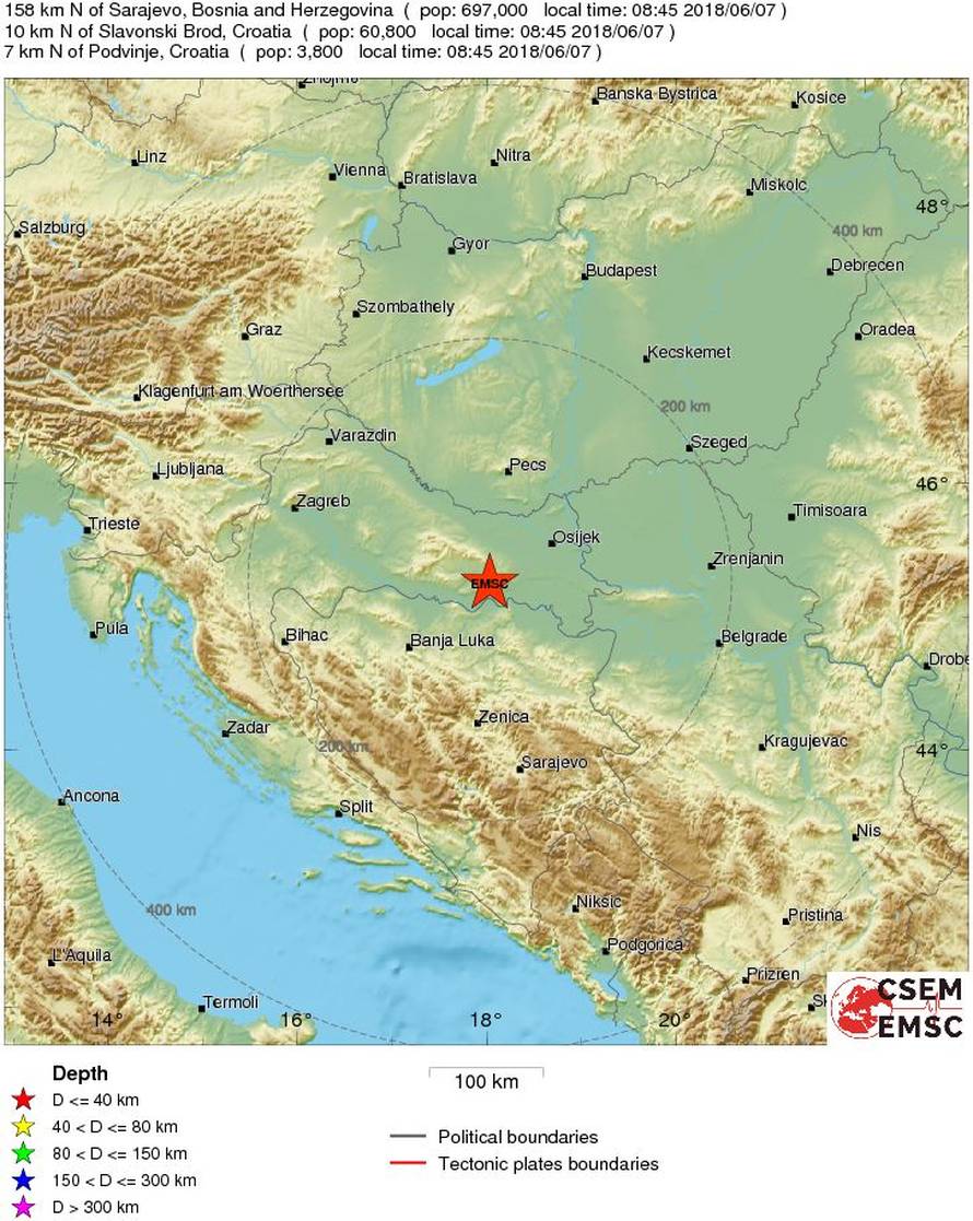 Potres pogodio Slavonski Brod: Neke škole evakuirale učenike