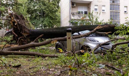 FOTO Strašno olujno nevrijeme poharalo Mostar: Diljem grada iščupana stabla i razbijeni auti
