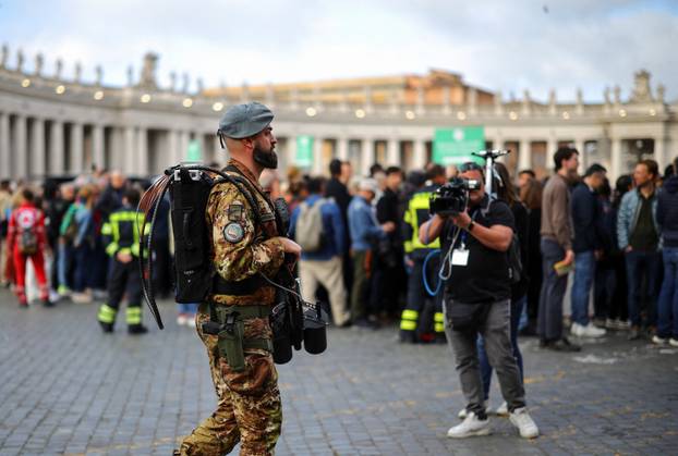 Pope Francis lies in state in St. Peter's Basilica at the Vatican