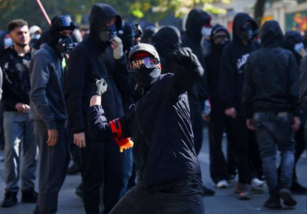 Anti-government protest by students in Tirana
