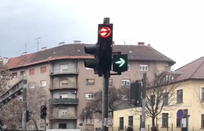 Što kada semafor u Zagrebu 'poludi'? Skrenuti desno ili ne?