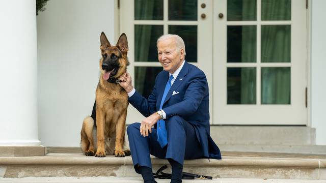 U.S. President Joe Biden and Dog Commander