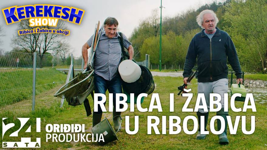 Darko Janeš i Ljubomir Kerekeš na ribolovu: 'Ne tak štap bacati! Pa sad si soma u glavu pogodio'