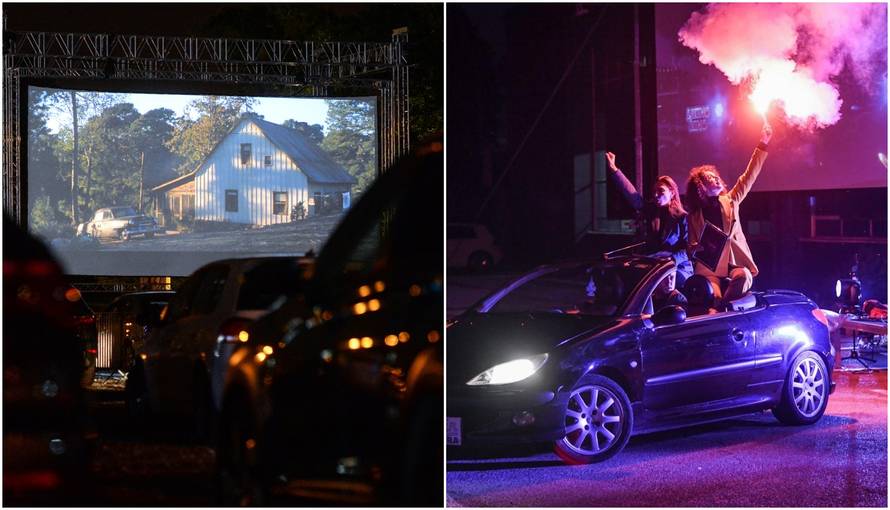 Počela je 'drive in kultura', a kino na Velesajmu okupilo ljude