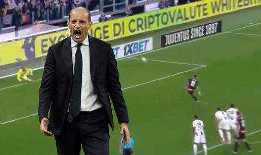 Allegri nije mogao gledati kako Pulišić šalje penal u nebesa, a ovo ga je baš izbacilo iz takta...