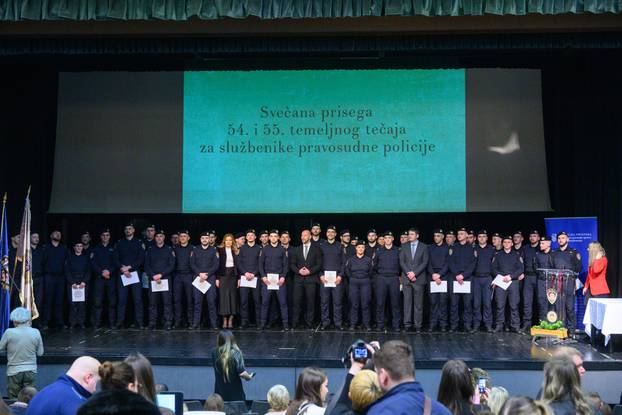 Zagreb: Svečana prisega vježbenika za službenike pravosudne policije